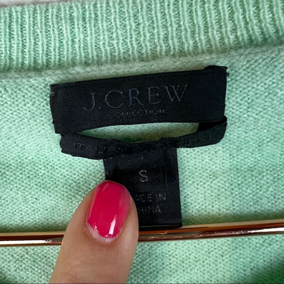 J. Crew Mint Green Italian Cashmere Sweater Size Small - Picture 5 of 6